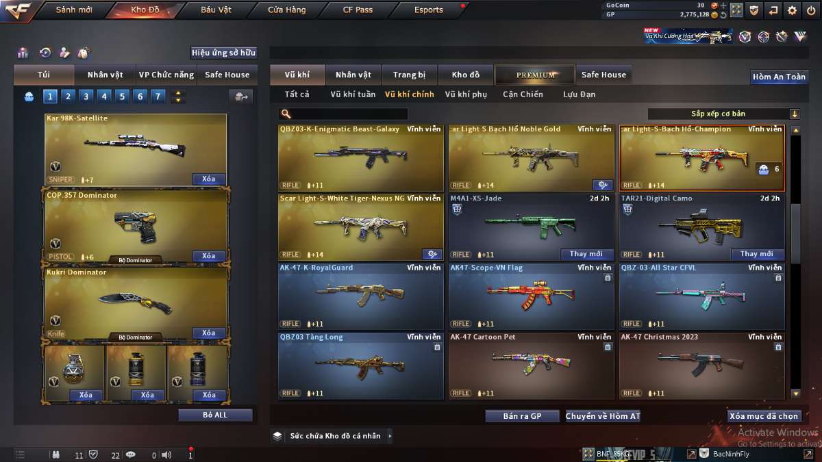 shop acc cf uy tin gia re